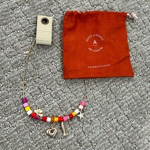 Anthropologie Multicolor Beaded Necklace